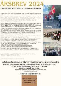 Årsbrev fra Gjerlev Håndværker og Borgerforening